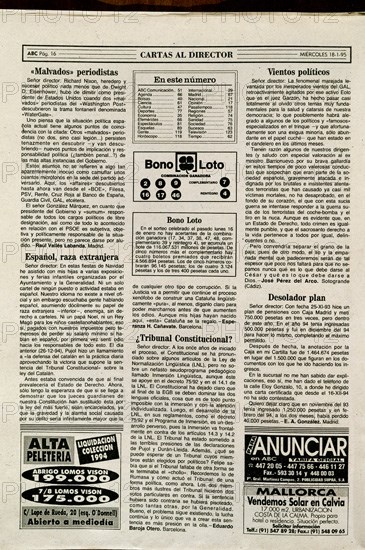PERIODICO ABC-PAGINA DE CARTAS AL DIRECTOR

This image is not downloadable. Contact us for the