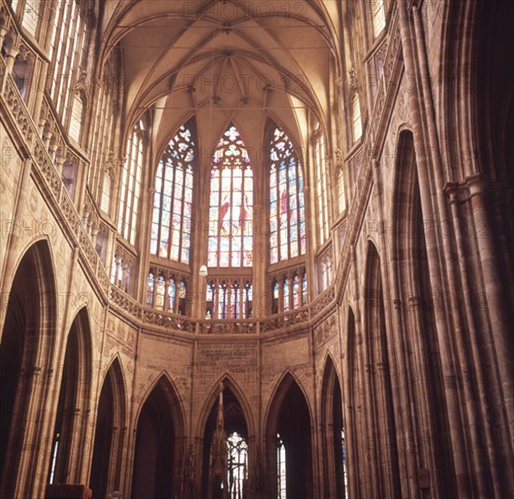 ARRAS MATTHIEU/PARLER PETER
INTERIOR CATEDRAL GOTICA COMENZADA EN 1344 Y TERMINADA DEFINITIVAMENTE