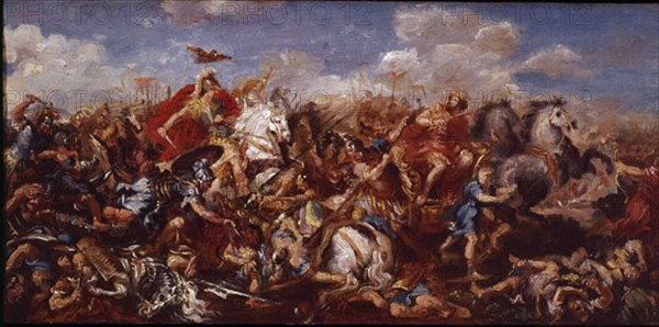 BATALLA DE ISOS (333 AC) - PINTURA HISTORICISTA - S XIX
MADRID, COLECCION