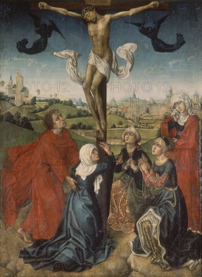 MAESTRO DE LA  LEYENDA DE SANTA CATALINA
LA CRUCIFIXION-TABLA 100x71 CM          NP 2663
MADRID,