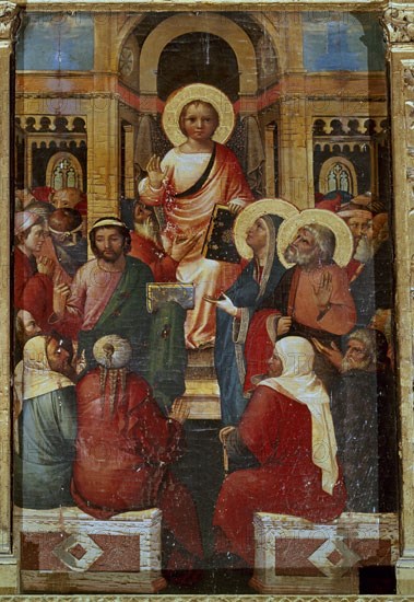 STARNINA GERARDO
CAPILLA SAN EUGENIO - RETABLO MAYOR - JESUS CON LOS DOCTORES - 1379
TOLEDO,