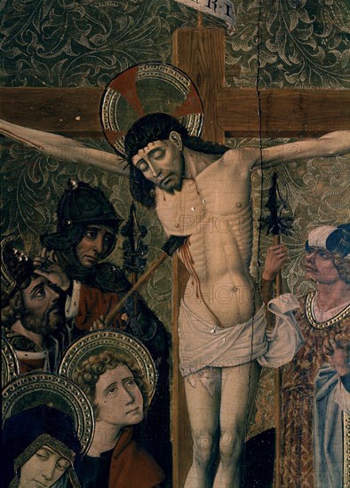 JACOMART SIGLO XV
CRUCIFIXION S XV - DETALLE- JESUS ATRAVESANDOLE LA LANZA-
SEGORBE, MUSEO