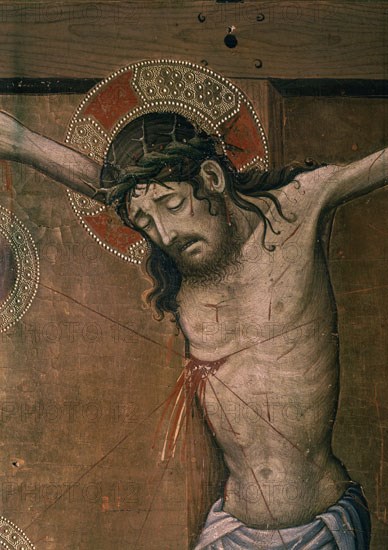 BASSA FERRER 1324/48
CRUCIFIXION DETALLE DEL RETABLO DE FRAY BONIFACIO FERRER-1396-1398-PROCEDE