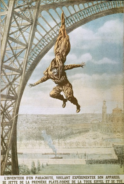 Parachute accident