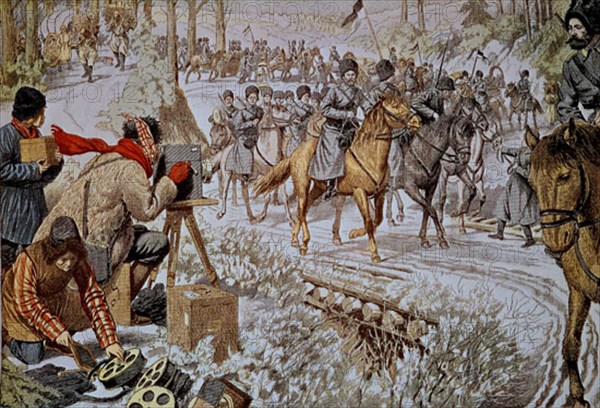 GUERRA RUSO JAPONESA-REPORTERO DEL PETIT JOURNAL EN MANCHURIA CON CINEMATOGRAFO
PARIS, COLECCION