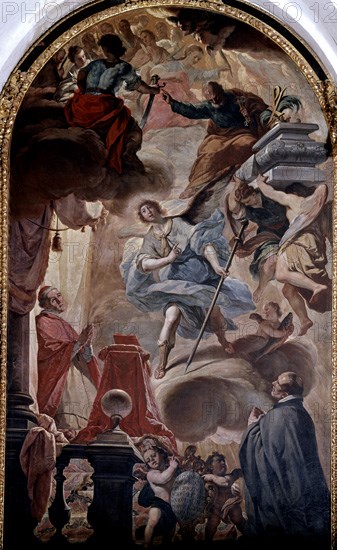 PALOMINO Y VELASCO ANTONIO 1655/1726
CAP CARDENAL-APARICION S RAFAEL AL PADRE ANDRES DE LAS