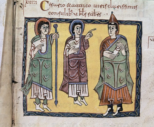COD ALBENDENSE-VALENTINIANO III Y 2 OBISPOS-F 102R-MOZARABE
SAN LORENZO DEL ESCORIAL,
