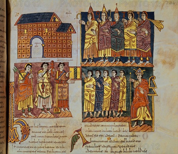 COD ALBELDELSE O VIGILIANO- MOZARABE-CONCILIO DE TOLEDO-F 344R-S X-ENTREGA CODICE
SAN LORENZO DEL