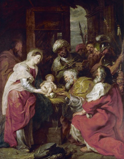 RUBENS PETRUS PAULUS 1577/1640
ADORACION DE LOS REYES MAGOS - 1626-29 - BARROCO FLAMENCO
PARIS,