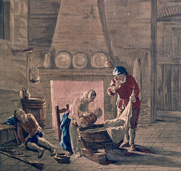 TENIERS
TAPIZ DE LA REAL FABRICA SEGUN CARTON DE TENIERS-S XVII-ESCENA COSTUMBRISTA-ESCUELA