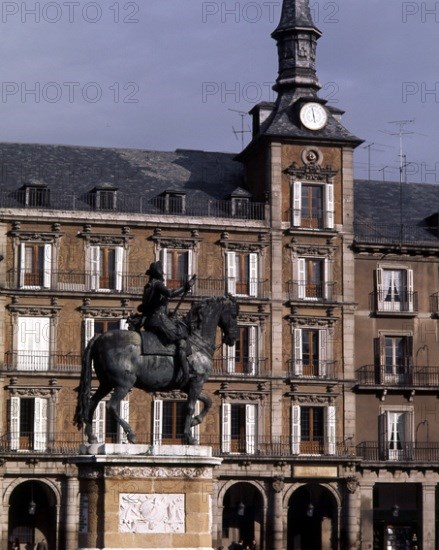 TACCA PIETRO 1577/1640
ESTATUA ECUESTRE DE FELIPE III EN LA PLAZA MAYOR
MADRID, PLAZA