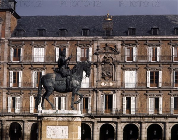 TACCA PIETRO 1577/1640
ESTATUA ECUESTRE DE FELIPE III EN LA PLAZA MAYOR
MADRID, PLAZA