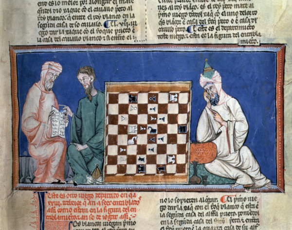 ALFONSO X EL SABIO 1221/84
LIBRO DE JUEGOS-DET MINIATURA:ARABES JUEGAN AL AJEDREZ-PG 14(CONJ Nº