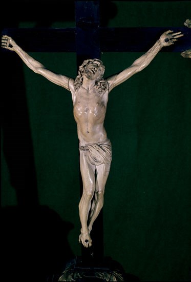 CRUCIFIXION EN MARFIL S XVII
MONFORTE DE LEMOS, CONVENTO DE LAS  CLARISAS/MUSEO ARTE