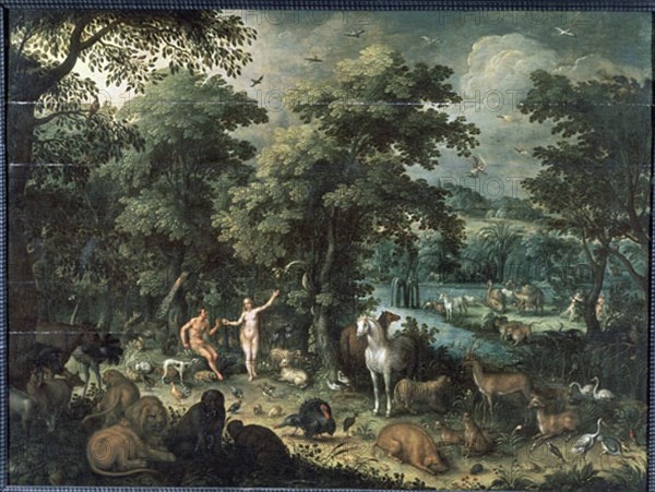 BRUEGHEL DE VELOURS JAN 1568/1625
EL PARAISO TERRENAL
SEVILLA, MUSEO BELLAS ARTES - CONVENTO