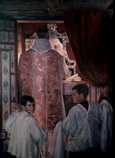 SANCHEZ ALBERTO
LA COMUNION DE LA NOVICIA
SEVILLA, MUSEO BELLAS ARTES - CONVENTO MERCEDARIAS