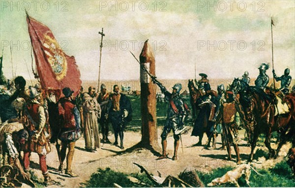 MORENO CARBONERO JOSE 1860/1942
FUNDACION DE BUENOS AIRES EN 1580 POR JUAN DE GARAY -
MADRID,