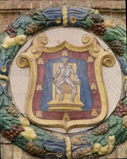 ESCUDO DE CIUDAD REAL EN MOSAICO
SEVILLA, PLAZA DE ESPAÑA
SEVILLA