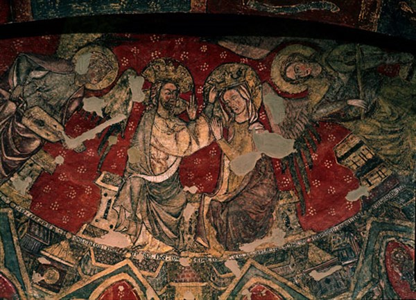 CRIPTA-PINTURAS MURALES
SOS DEL REY CATOLICO, IGLESIA DE SAN ESTEBAN
ZARAGOZA

This image is