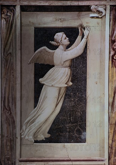 GIOTTO 1266/1337
*LAS 7 VIRTUDES  'LA ESPERANZA'
PADUA, CAPILLA SCROVEGNI
ITALIA

This image