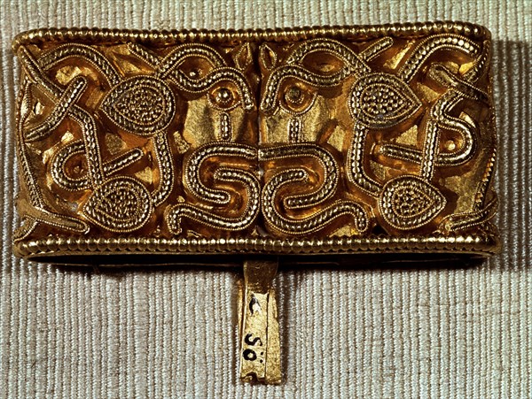 Piece of ornament from a Viking scabbard