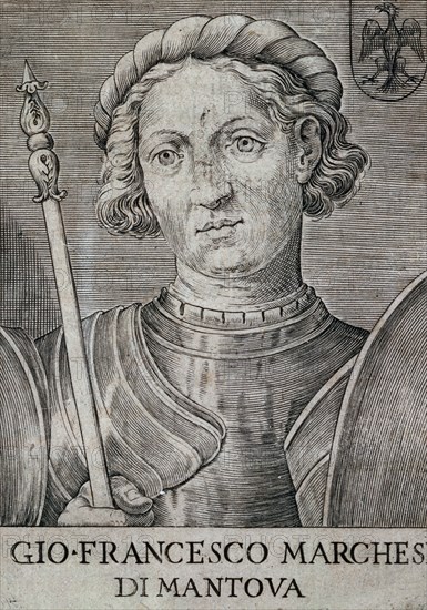 *GIAN FRANCESCO GONZAGA  MARQUES DE MANTUA Y CAP GRAL
ROMA, B N RETRATOS
ITALIA

This image is