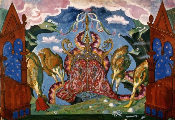 Benois, Outline for the set of the opera 'The Golden Cockerel'