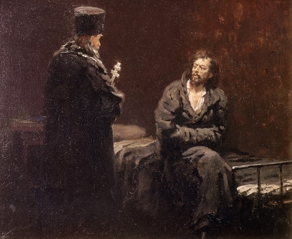REPIN ILYA 1844-1930
*EL RECHAZO DE LA CONFESION
MOSCU, GALERIA TRETJAKOV
RUSIA