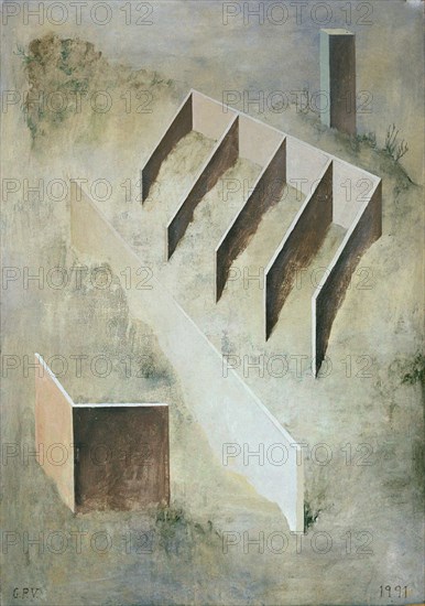 PEREZ VILLALTA GUILLERMO 1948-
EL LUGAR DE LOS ECOS-100X70-MIXTA/CARTON-
MADRID, GALERIA SOLEDAD