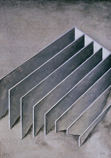 PEREZ VILLALTA GUILLERMO 1948-
LOS ANTIGUOS SILOS-1991-100X70-MIXTA/CARTON
MADRID, GALERIA