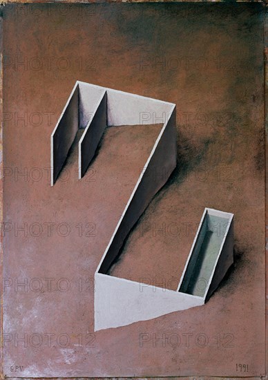 PEREZ VILLALTA GUILLERMO 1948-
LO VACIO Y LO LLENO-1991-100X70-MIXTA/CARTON
MADRID, GALERIA