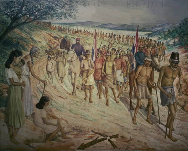 HOLDEN JARA ROBERTO
"HACIA CERRO CORA"ULTIMA BATALLA TRIPLE ALIANZA(1864-70)
ASUNCION, MUSEO