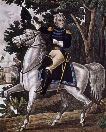 ANDREW JACKSON A CABALLO