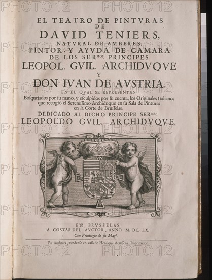 TENIERS II DAVID EL JOVEN 1610/90
PORTADA DEL THEARUM PICTORIUM EN ESPAÑOL-1ªEDICION 1660
Madrid,