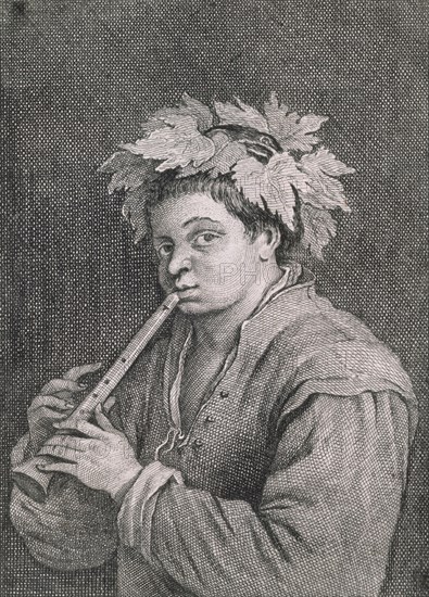 TROYEN J
THEATRUM PICTORIUM 1660-JOVEN CON FLAUTA-GRABADO SEGUN BASSANO
Madrid, Lazaro Galdiano