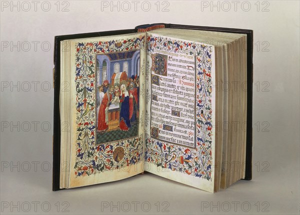 FACSIMIL-LIBRO HORAS ISABEL CATOLICA-JESUS PRESENTADO EN EL TEMPLO-S XV
MADRID, PALACIO