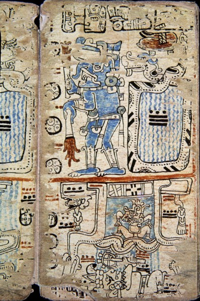 Page de codex Tro-Cortesianus : Les Dieux