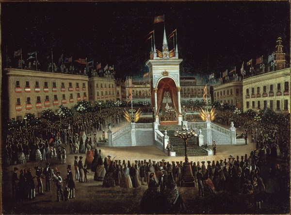 ANONIMO
VISITA DE ISABEL II A SEVILLA 1862-FUNCION NOCTURNA EN PLAZA NUEVA
SEVILLA, COLECCION