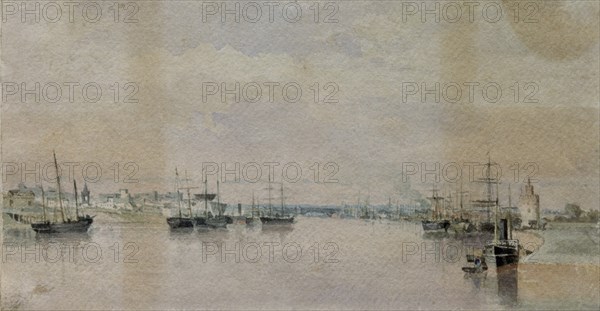 BECQUER VALERIANO 1834/70
EL PUERTO-AGUADA 13X25 CM-S XIX(SEVILLA)
SEVILLA, COLECCION