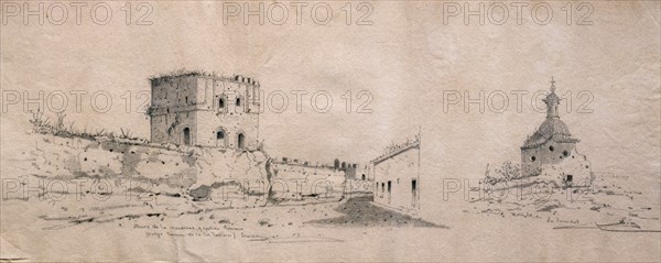 DIAZ GUMERSINDO
DIBUJOS 1865-EDIFICIOS DE SEVILLA(ERMITA TRINIDAD,TORRE D FABRIQUE,CAPITEL.