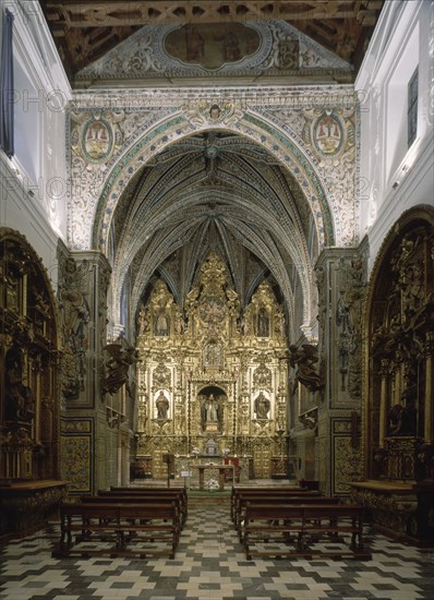 INTERIOR-IGLESIA-CABECERA Y RETABLO MAYOR BARROCO
SEVILLA, CONVENTO DE SANTA PAULA
SEVILLA