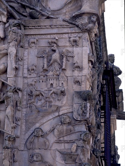 EXTERIOR-ESCUDO-PARTE IZQUIERDA-OTORGADO POR CARLOS I
TRUJILLO, PALACIO DEL MARQUES DE