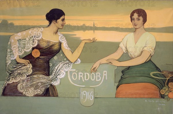 ROMERO DE TORRES JULIO 1874/1930
CARTEL 1916 - OLEO Y TEMPLE SOBRE LIENZO 110X165 CM
CORDOBA,