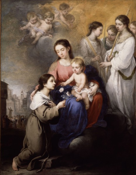 Murillo, Vierge à l'enfant et Sainte Rosalie de Palerme