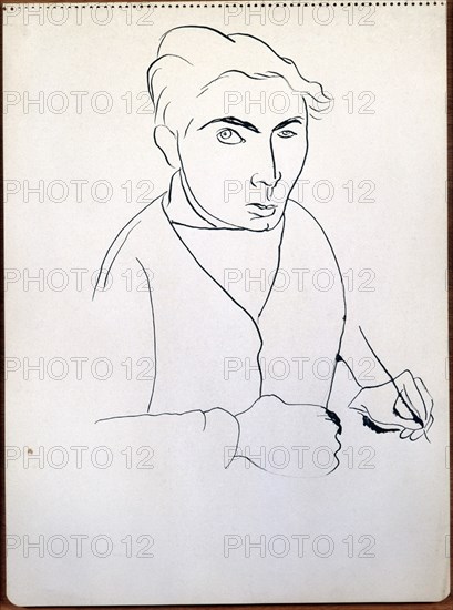 TAPIES ANTONI 1923-
AUTORRETRATO A LA PLUMA-1945-TINTA CHINA/PAPEL 44X32 CM
BARCELONA, FUNDACION