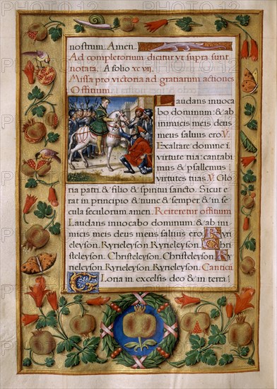 BREVIARIO CARLOS V-VIT4 F165V-VICTORIA GRANADA Y EMPERADOR
SAN LORENZO DEL ESCORIAL,