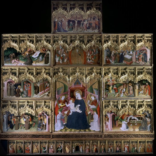 FRANCES NICOLAS ?/1468
RETABLO DE LA VIDA DE LA VIRGEN Y S FCO-PROC LA BAÑEZA(LEON)T