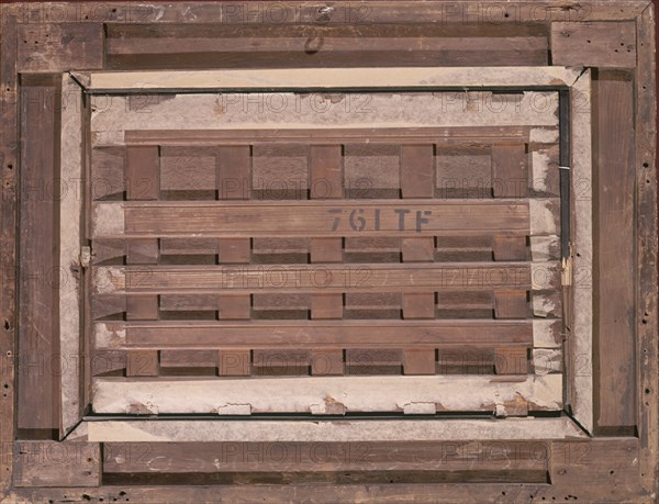 REVERSO DE MARCO CON TABLA ENGATILLADA