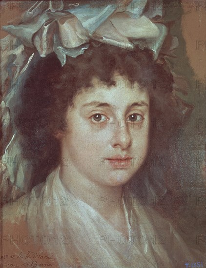 BAYEU FRANCISCO 1734/95
FELICIANA BAYEU HIJA DEL PINTOR A LA EDAD DE 13 AÑOS - 1787/88 - O/L -