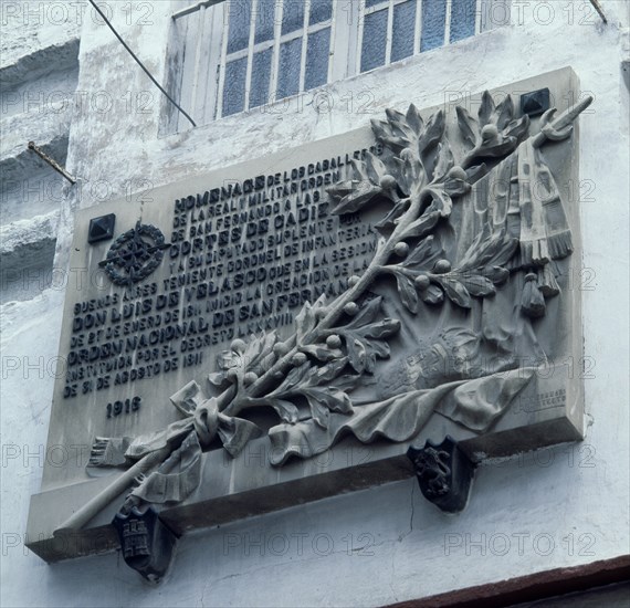 PLACA A LAS CORTES DE CADIZ
CADIZ, EXTERIOR
CADIZ

This image is not downloadable. Contact us
